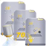 10-Pack Vacuum Bags for Travel with Wireless Rechargeable Pump