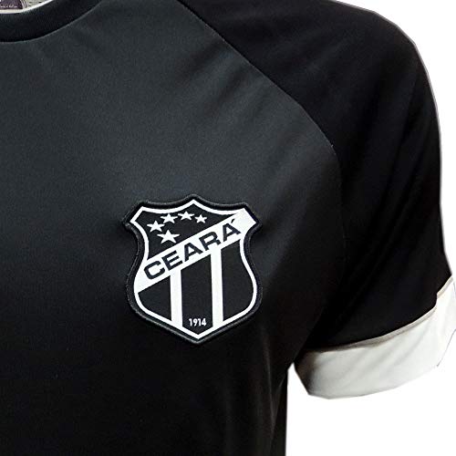 Camisa Masculina Licenciada Design Exclusivo Preta Roxo Time Ceará Futebol Clube (P)