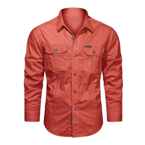 Chemise western homme en coton à manches longues style cowboy