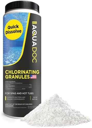 SpaChoice Chlorine Granules 2-Pack - 2 Lbs Each For Hot Tub & Spa Sanitizing