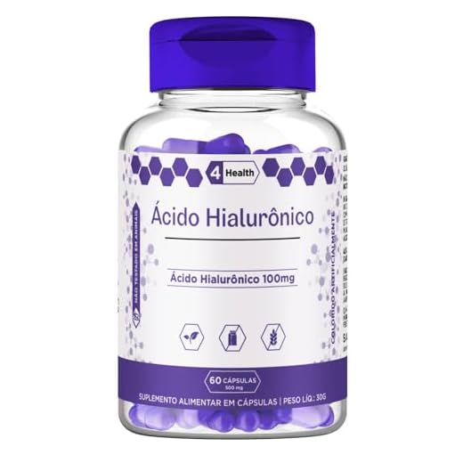 Ácido Hialurônico 100mg 60 Capsulas 4 Health