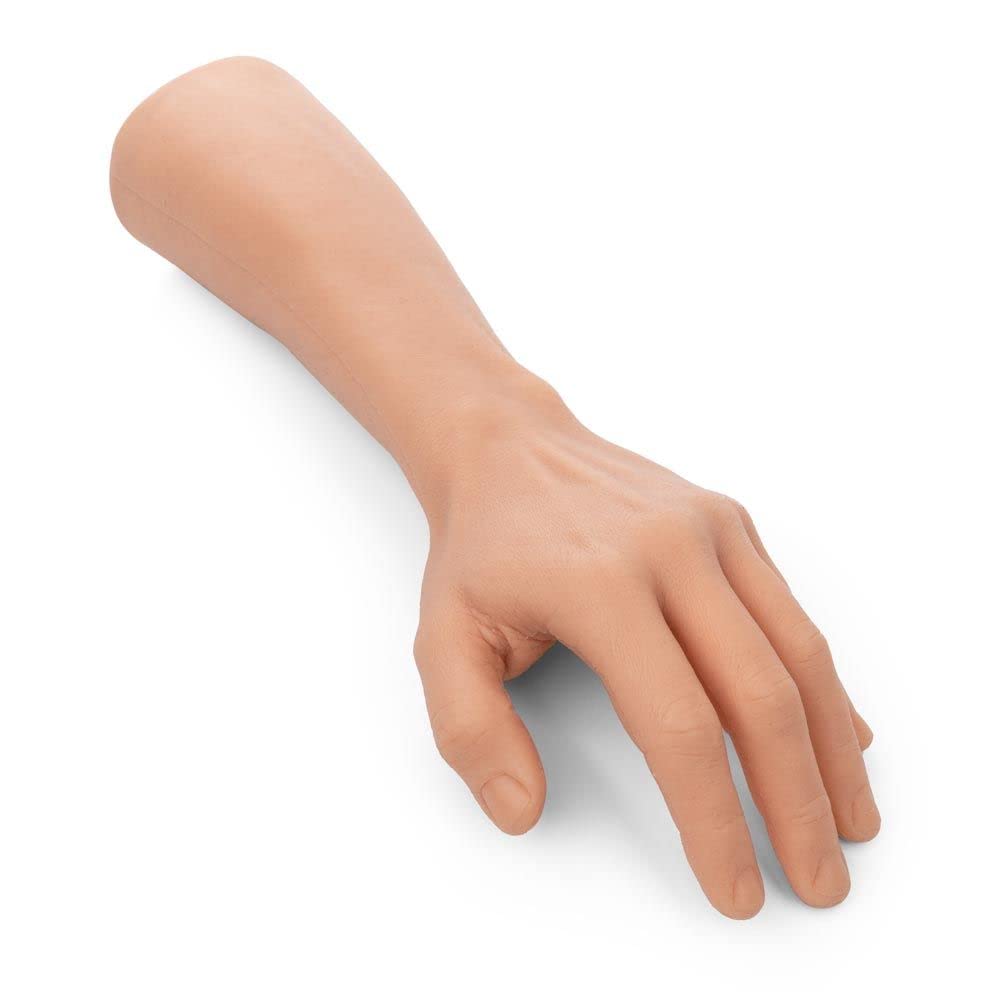 A Pound of Flesh Practice Tattoo Arm With Wrist Silicone Tattooing Fake Skin for Practice or Display Professional Quality, Right Arm, Fair Skintone