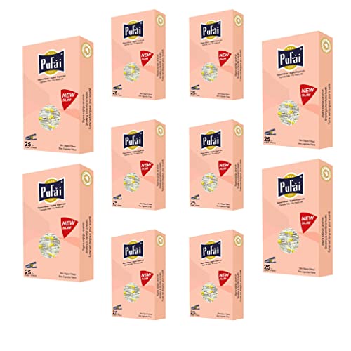 Pufai Super Slim Cigarette Filters Compatible 5mm 6mm Tar Blocker 250 Pieces 10 Boxes Rose