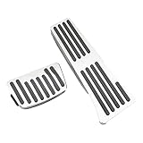 PAKJEL Hochwertiger Edelstahl rutschfeste rostfreie verschleißfeste Pedalschutzabdeckung Auto Pedale,Für Tucson NX4 2021-2023 Interieur Auto Zubehör.