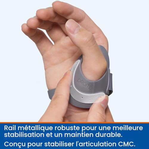Willcom Attelle Pouce, Orthèse de Pouce, Orthèse CMC Réglable pour Rhizarthrose, Tendinite de Quervain, Pouce Cassé, Entorse, Arthrite - Léger & Respirant - Homme/Femme (Gauche, M, 19.5-22.5CM) – vue 4