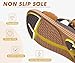 KuaiLu Walking Orthopedic Sandals Womens Comfortable Arch Support Hiking Sandles Plantar Fasciitis Athletic Sport Recovery Cushion Outdoor Open Toe Water Sandals Brown Khaki Size 9