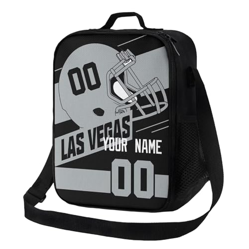 ANTKING Las Vegas Lunch Bag Custom Name Number Lunch Box for Youth Boys Men Gifts