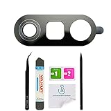 OmniRepairs-For LG G5 H820, H830, H840, H848, H850, H860, VS987, LS992 Rear Facing Glass Camera Lens, Cover Frame Holder Replacement with Pre-installed Adhesive and Repair Toolkit