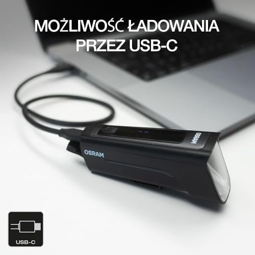 OSRAM LEDsBIKE RACE 50 SET, zestaw akumulatorowych lampek rowerowych, zestaw przednich i tylnych lampek LED, trzy poziomy jasności, 50 luksów