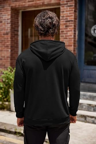 Coofandy Men'S Workout Hoodie Gym Sport Sweatshirt Athletic Pullover Casual Fashion Hooded With Pocket thumb #5