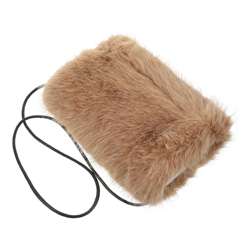 PRETYZOOM Bolso Calentador De Manos Almohada De Mano Manguito De Bolsa Más Caliente Manguito Portátil Cosa De La Mano Imitación De Piel De De Las Mujeres Piel Sintética Pelaje De