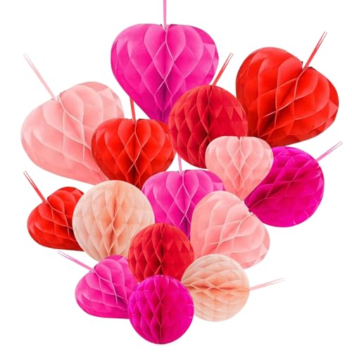 Heiratsantrag Deko,Valentinstag Deko,15 Stück Romantische Herz Deko Heiratsantrags Dekoration Verlobungs Dekoration