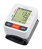 Genius Feelvita Acticur Blutdruckmessgerät Handgelenk vollautomatisch, Großes LCD-Display, Arrhythmie-Erkennung, Risiko-Indikator, Einknopfbedienung, 90 Speicherplätze, genaue Messung, Pulsmessung