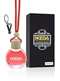 Ikeda Car Air Freshener: Hanging Car Smell Air Freshener | 10ml Hanging Car Perfume | Long Lasting Fragrance | Strong Scents Diffuser for Auto Home (Cherry)