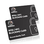 XENLYN GEAR RFID Blocking Card - Contactless Card Protector with Advanced Chip to Scramble RFID/NFC Signals for Protection, Slim Design for Simply Fits Into Your Wallets and Purses - 2 Pack