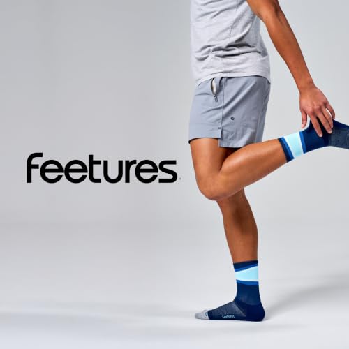 Image of Feetures Elite Light Cushion Mini Crew Sock - Sport Sock with Targeted Compression