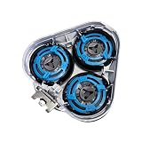 Compatible For Philips Series 5000 Electric Shave Razor Blades,bBlack/Silver,SH50 Replacement Heads(Silver)