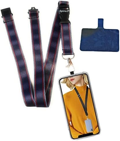 SpiriuS Universal Phone Lanyard Neck Strap with Detachable Patch sticker Compatible with all Smartphones for iPhone Google Pixel LG HTC Huawei