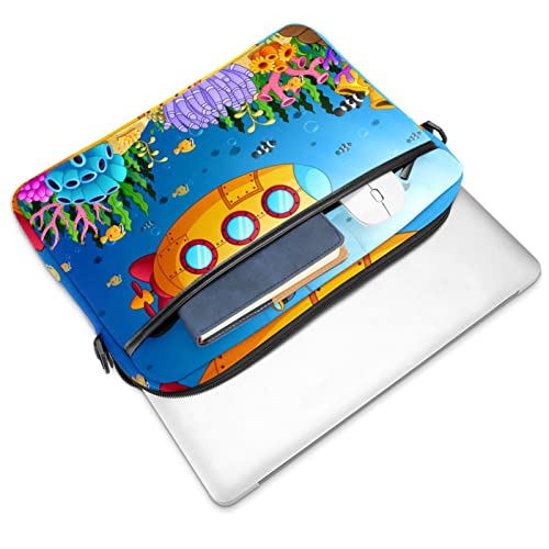 Sac d'ordinateur portable 13-14.5" Submarine multicolore contre les rayures