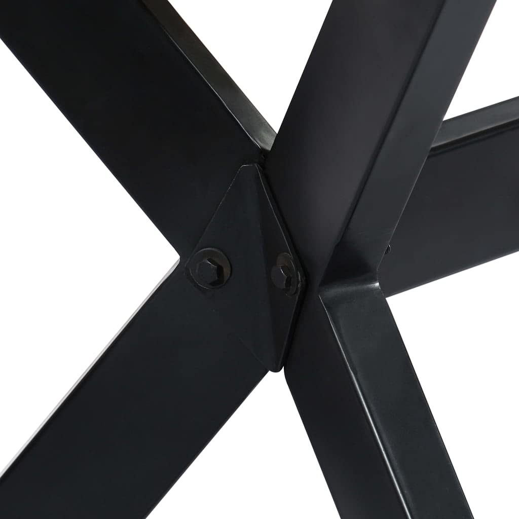 vidaXL Brut Table à Dîner Table de Salle à Manger Table de Repas Table de Cuisine Meuble de Cuisine Maison 160x80x75 cm Bois de Manguier Massif
