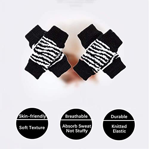 Image of Dog Leg Protectors to Help Reducing Licking Scratching Wound After Surgery | Soft Knitting, Stretchy Fit Sleeves, Helps Reduce Licking, Dog & Cat Friendly, Easy to Wear, Daily Leg Coverage