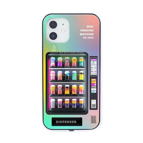 iPeySym Light Up LED Case Compatible with iPhone 16 Pro Max, Mini Vending Machine Shaped Design, Built-in Vibration Sensor, 7 Colors Flash (iPhone 16 Pro Max) Multicolor