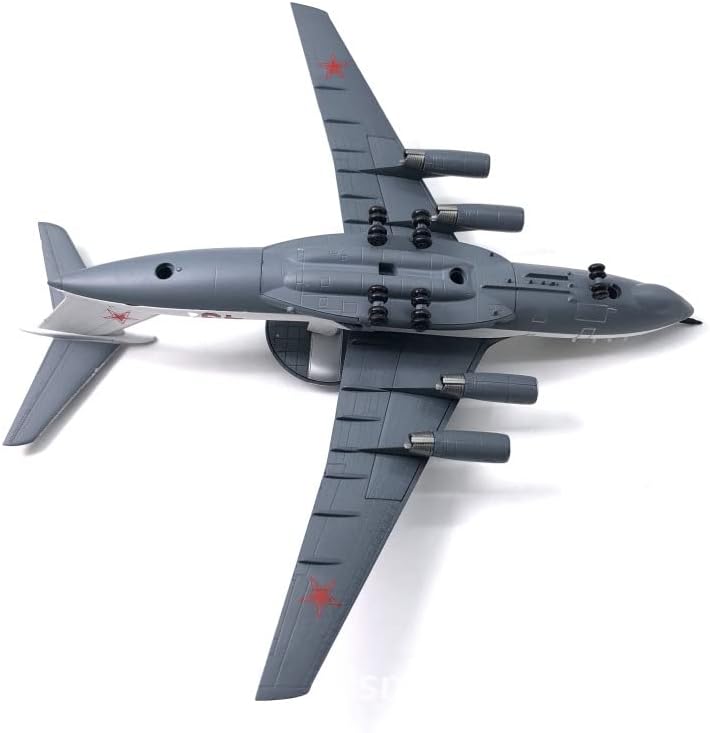 Miniatura 9 de MOOKEENONE 1200 Soviet Beriev A-50 Mainstay Modelo de avión de alerta temprana Modelo de avión de simulación Modelo de aviación Kits de aviones para