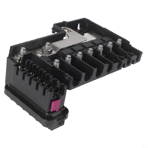 EffiFish Caja de fusibles de coche 6R0937548C 6R0937548F, para Jetta MK6 para Polo Up para Skoda Octavia para Fabia 12V ABS Metal Negro