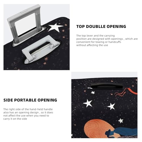 Travel Luggage Cover Couple at night Suitcase Protector Elastic Washable Stretch Suitcase Protector Anti-Scratch Travel Suitcase Cover Fit 18-32 Inch Luggage4