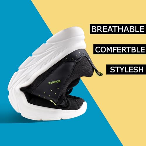 Image of Kraasa Men's Running, Jogging, Gym, Sports, and Walking Shoes Cushioned Insole | Shoes for Men with Lace-Up Closure