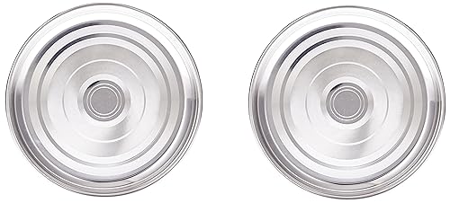 Image of Neelam Stainless Steel 9 22G Diamond Buffet Plate, 20 cm, Silver