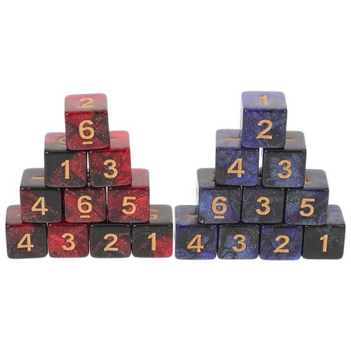Dados numéricos de forma de cubo y diseño ligero FOMIYES hechos en material acrílico duradero
