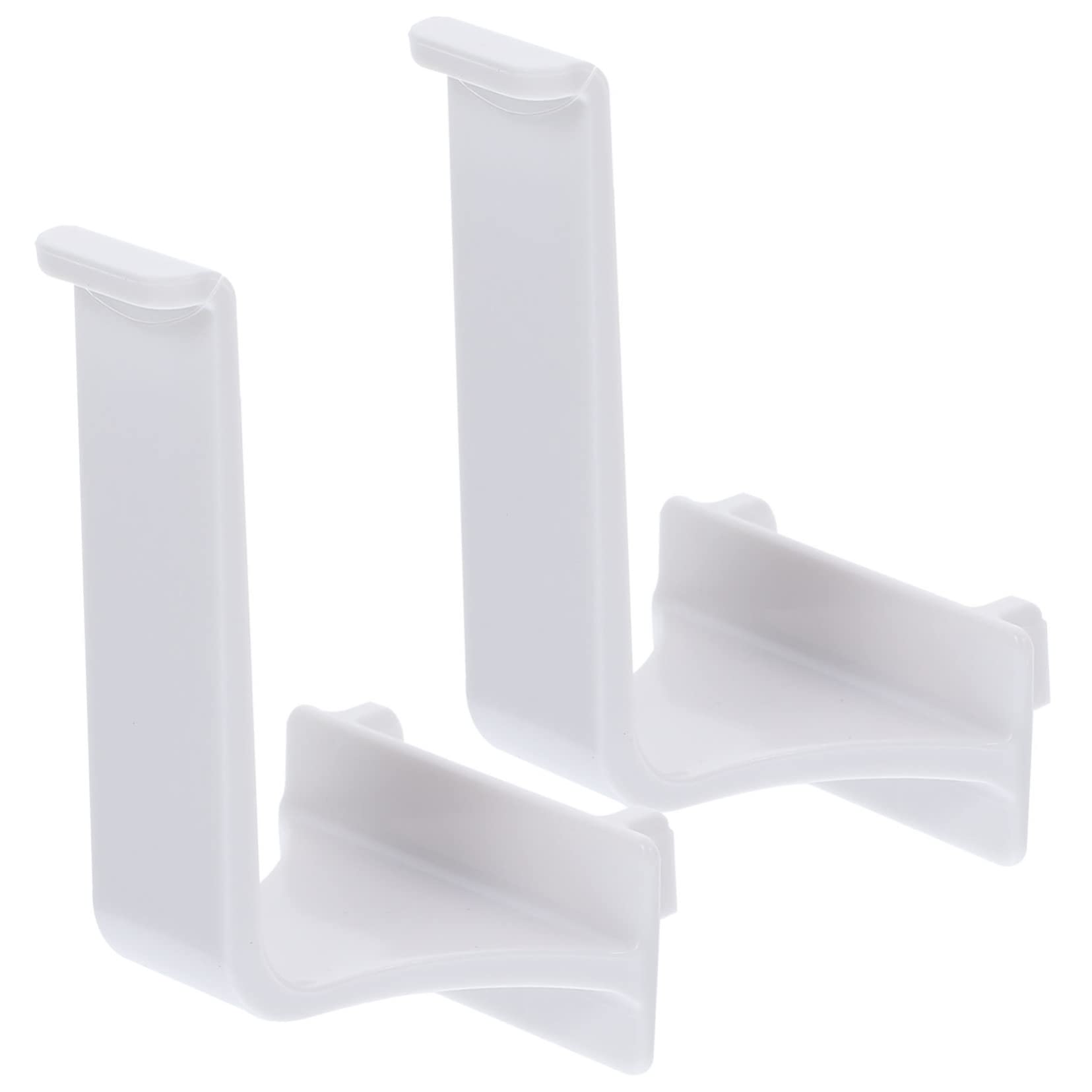 HOMOCONO 2pcs Pegboard Paper Towel Holder Pegboard Accessories Pegboard Hangers Cup Holders for Bathrooms Pegboard Cup Hook Rack Pegboard Holder Pegboard Tool Holders Brackets for Abs White