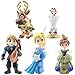 BESTZY Frozen Cake Topper Frozen Mini Juego de Figuras Decoración para Tartas Pastel Decoración Suministros,Dibujos Animados De Tartas Para Fiestas 5Piezas