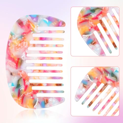 Peine Mini Mabor Dientes Anchos Antiestático Multicolor miniatura 4