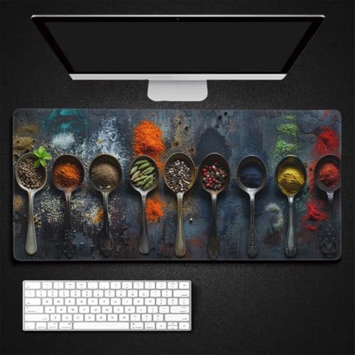 Alfombrilla ratón y teclado de 60 x 30 cm con base de goma antideslizante y tapete gaming 3