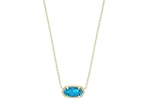 Elisa Pendant Necklace: Shimmering Turquoise Elegance