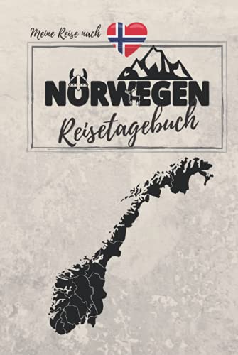 Meine Reise nach NORWEGEN | REISETAGEBUCH: Tagebuch zum Ausfüllen, Eintragen & Selberschreiben | ca. A5 (15,24 x 22,86 cm) | Hardcover-Variante