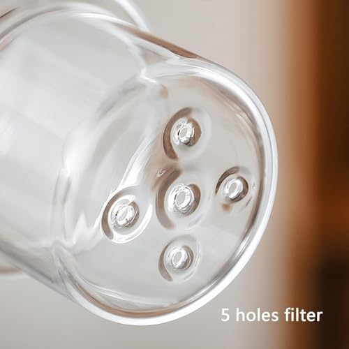 Cafetière à goutte à goutte portative en verre de 400 ml avec débit réglable