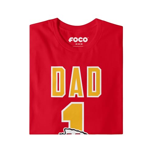 Image of FOCO NFL Mens NFL Team Logo Tee Shirt #1 Dad T-Shirt