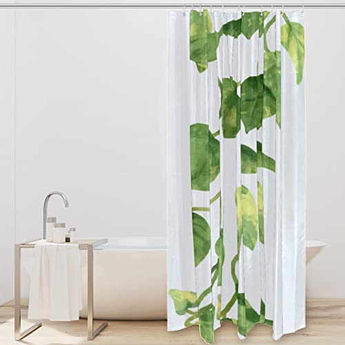 Rideau de douche imperméable 167x182 cm Green Radish-01 avec crochets - 3