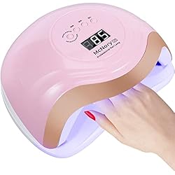 Lamparas Para Uñas Baratas McNory Lampara LED Uñas 168W Profesional Secador de Uñas LED UV Lampara Uñas Gel Semipermanentes Maquina Uñas Luz Lamp con Sensor Automatico,4 Temporizadores Manicura/Pedicure Nail Art Hogar el Salón