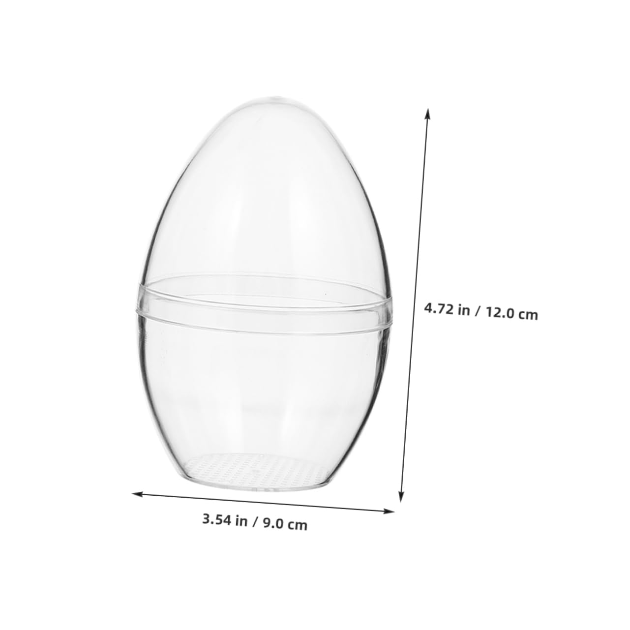 5 Pezzi di Uova di Pasqua in Plastica Trasparente Riempibili Palline Trasparenti per Ornamenti Pasquali Ideali per Scatole di Caramelle Pasquali Forniture per Feste Primaverili E