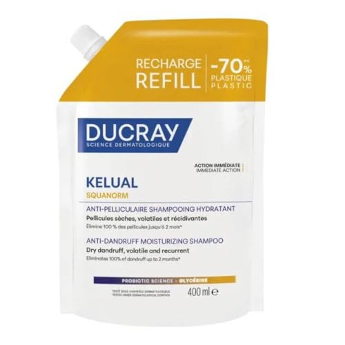 Ducray Kelual Squanorm Champú Caspa Seca con Probióticos Refill 400 ml