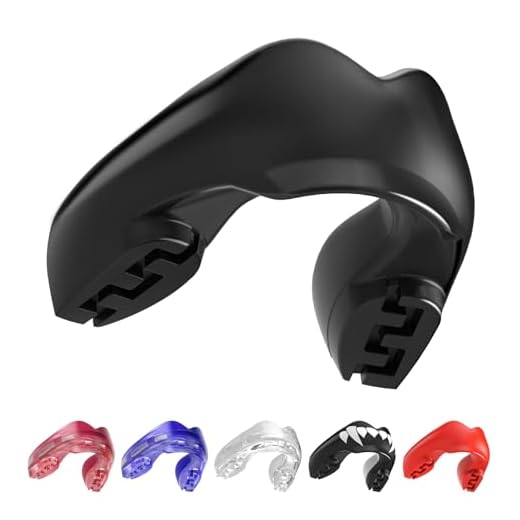 SAFEJAWZ Sport Zahnschutz für Zahnspangen Einheitsgröße Sport Mundschutz Für alle Vollkontakt-Sportarten einschließlich Rugby, MMA, Kampfsport, Kickboxen, Judo, Hockey & Boxen (Schwarz)