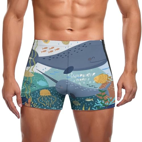 Swimming trunks Vie Marine boxer de bain homme pour piscine et mer