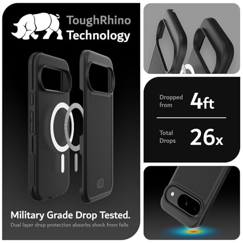 Image of TUDIA MergeGrip [Magsafe Compatible] for Pixel 9 & 9 Pro Case - Matte Black