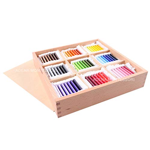 Adena Montessori Color Tablets (3rd Box:Plastic) Materials Sensorial Educational- Teach Aids Tool