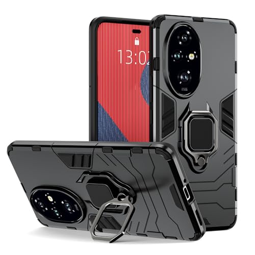 Image of SPAZY CASE Honor 200 Pro 5G Back Cover | Dual Layer Armor Defender Full Body Protective + PC Hybrid Kickstand Back Case for Honor 200 Pro 5G - Panther Black