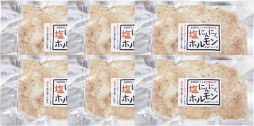 [りんご苑]伝統の味 塩にんにくホルモン 1.08kg(180g×6) 国産豚大腸使用!